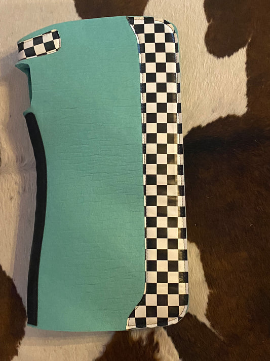 Checkers western saddle pads