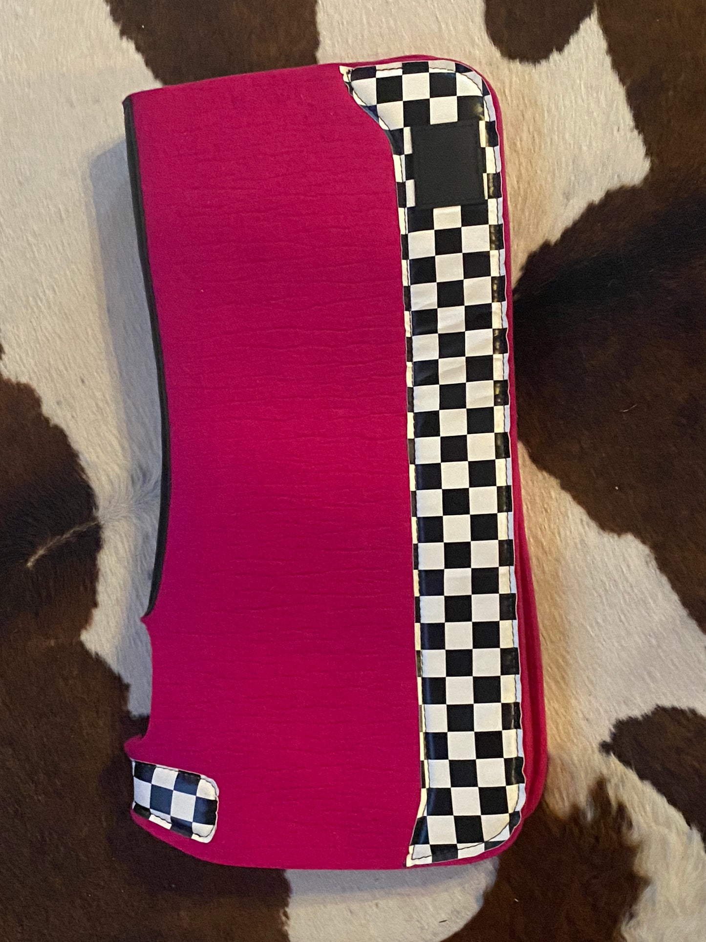Checkers western saddle pads